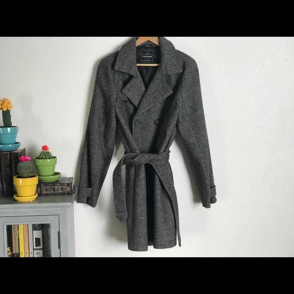 Topman double breasted coat